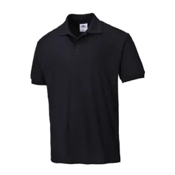 Portwest Naples Polo Shirt - Black, XL