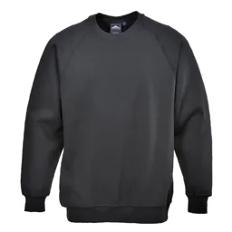 Portwest Mens Roma Sweatshirt - Black, L