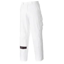 Portwest Painters Trousers - White, Large, 31"