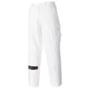Portwest Painters Trousers - White, Medium, 33"