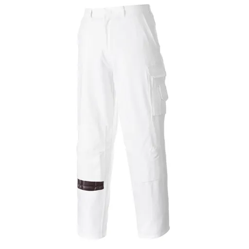 Portwest Painters Trousers - White, 2XL, 33"