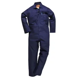 Safe Welder Mens Overall - Navy Blue, 3XL, 32"