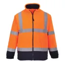 Portwest 2 Tone Hi Vis Fleece Jacket - Orange / Navy, M