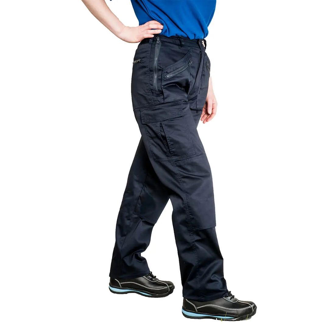 Portwest Ladies S687 Action Trousers - Navy Blue, Extra Large, 31"