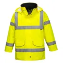 Oxford Weave 300D Womens Class 3 Hi Vis Traffic Jacket - Yellow, XL
