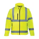 Portwest 2 in 1 Waterproof Hi Vis Softshell Jacket - Yellow, 2XL