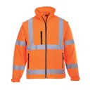 Portwest 2 in 1 Waterproof Hi Vis Softshell Jacket - Orange, XL