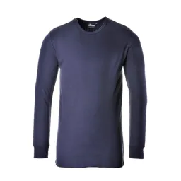 Portwest Thermal Long Sleeve T Shirt - Navy, S