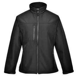 Portwest Ladies Charlotte Softshell Jacket - Black, XL