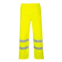 Oxford Weave 300D Class 1 Breathable Hi Vis Breathable Trousers - Yellow, 2XL