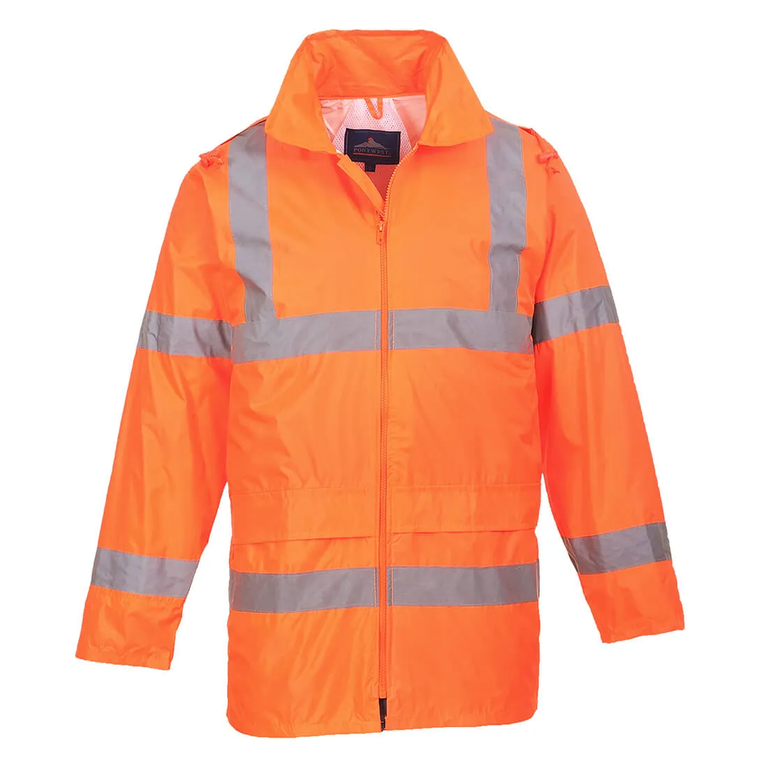 Portwest Hi Vis Rain Jacket - Orange, XL