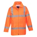 Portwest Hi Vis Rain Jacket - Orange, 3XL