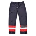 Biz Flame Mens Flame Resistant Plus Trousers - Navy Blue, 2XL, 32"