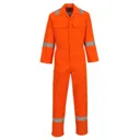 Biz Weld Mens Iona Flame Resistant Coverall - Orange, Extra Large, 34"