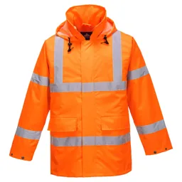Oxford Weave 150D Class 3 Lite Hi Vis Traffiic Jacket - Orange, S