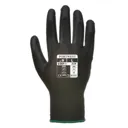 Portwest PU Palm General Handling Grip Gloves - Black, XS