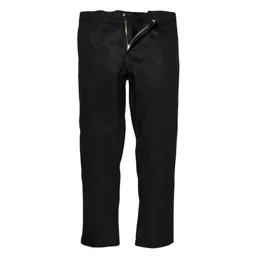 Biz Weld Mens Flame Resistant Trousers - Black, Extra Large, 34"