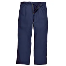 Biz Weld Mens Flame Resistant Trousers - Navy Blue, Small, 34"