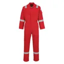 Biz Flame Mens Flame Resistant Super Lightweight Antistatic Coverall - Red, Medium, 32"