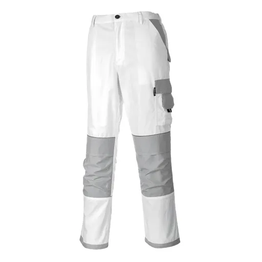 Portwest KS54 Painters Pro Trousers - White, Extra Large, 31"