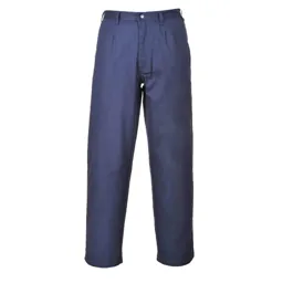 Biz Flame Pro Mens Flame Resistant Trousers - Navy Blue, Medium, 32"