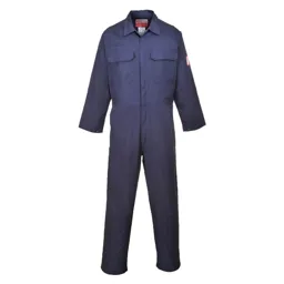 Biz Flame Mens Pro Flame Resistant Coverall - Navy, XL