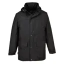 Portwest Mens Oban Fleece Lined Waterproof Jacket - Black, 2XL