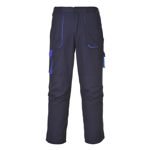 Portwest TX11 Texo Contrast Trouser - Navy Blue, Extra Small, 31"