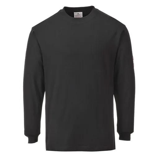 Modaflame Mens Flame Resistant Antistatic T-Shirt - Black, 3XL