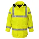 Biz Flame Hi Vis Flame Resistant Rain Multi Lite Jacket - Yellow, M