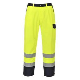 Biz Flame Pro Mens Flame Resistant Trousers - Yellow, L