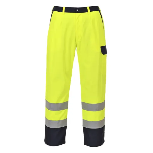 Biz Flame Pro Mens Flame Resistant Trousers - Yellow, S