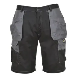 Portwest KS18 Granite Holster Shorts - Black / Grey, L