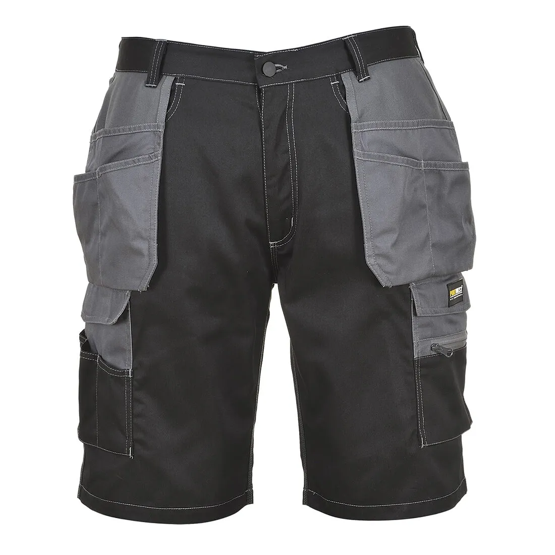 Portwest KS18 Granite Holster Shorts - Black / Grey, S