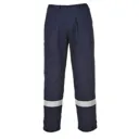 Biz Flame Plus Mens Flame Resistant Trousers - Navy Blue, Extra Large, 32"