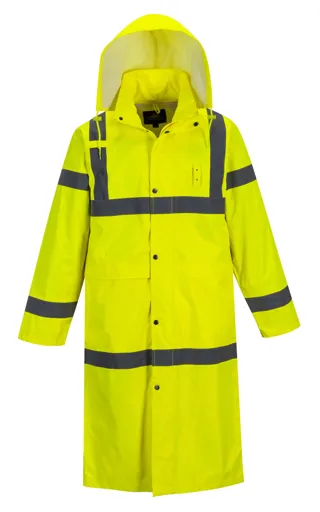 Portwest Long Length Hi Vis Coat - Yellow, 4XL