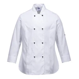 Portwest Ladies Rachel Chefs Jacket - White, L