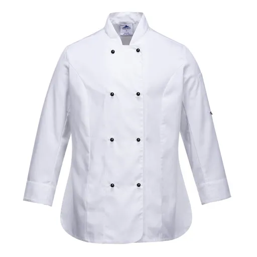 Portwest Ladies Rachel Chefs Jacket - White, S