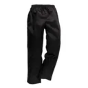 Portwest C070 Drawstring Chef Trousers - Black, Medium, 33"