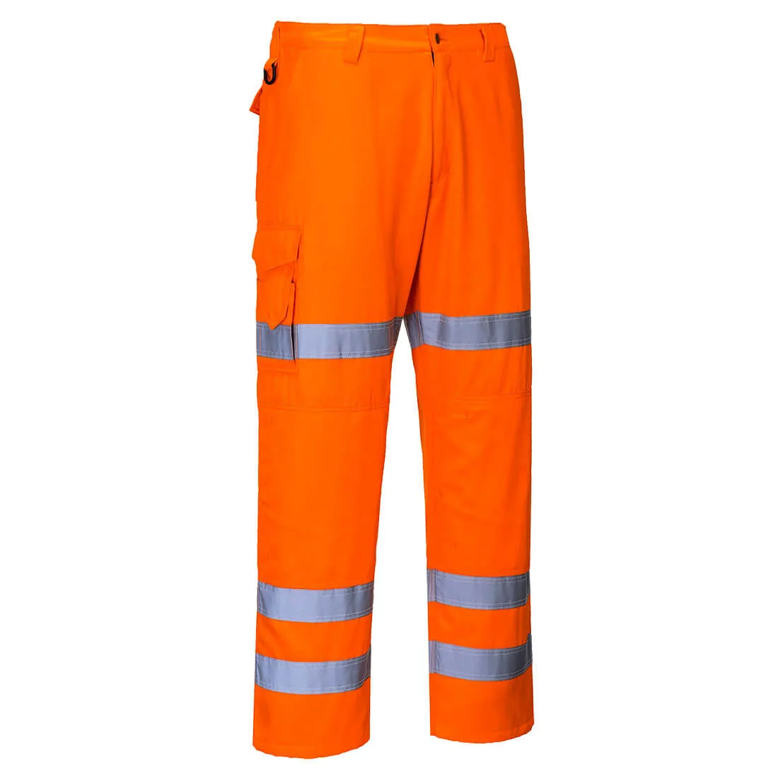 Portwest RT49 Hi Vis Band Combat Trousers - Orange, Medium, 31"
