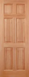 LPD Colonial 6P Dowelled External Door 2032 x 813 (32") Unfinished Hardwood