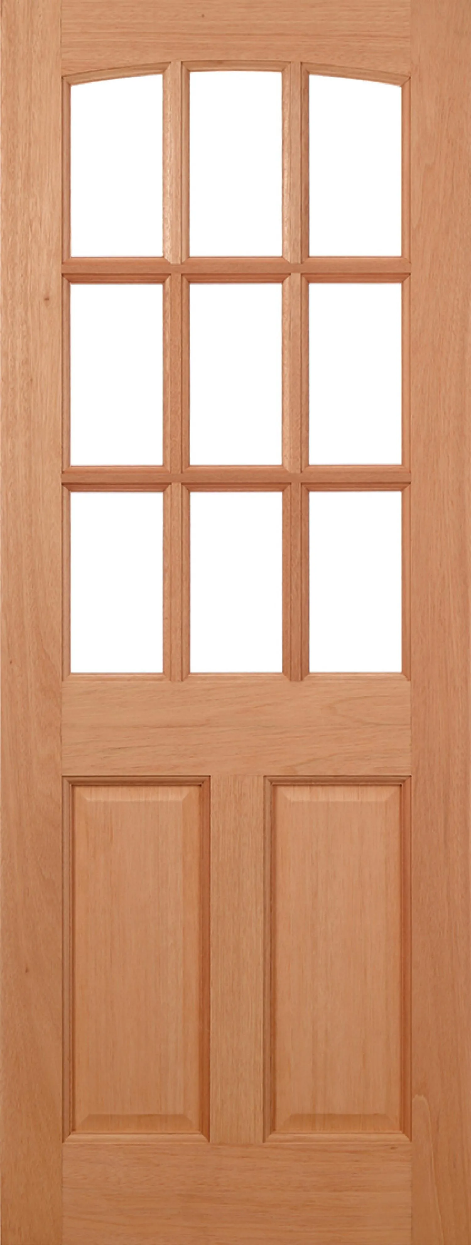 LPD Georgia 9L Unglazed Dowelled External Door 1981 x 762 (30") Unfinished Hardwood