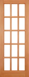 LPD SA 15L Unglazed Dowelled External Door 2032 x 813 (32") Unfinished Hardwood