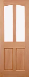 LPD Richmond 2P 2L Unglazed M&T External Door 1981 x 762 (30") Unfinished Hardwood