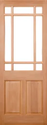 LPD Warwick 9L Unglazed M&T External Door 2032 x 813 (32") Unfinished Hardwood