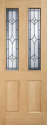 Salisbury Oak External Door - Part L 2P/2L RM1S Part Obscure DG 1981 x 762mm    OWDSAL30