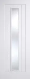 Mexicano Solid Core Internal Door - White Primed - 1L Clear Glazed 1981 x 686mm White   WFMEXGL27