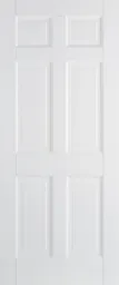 Regency Solid Core Internal Door - White Primed - 6P 1981 x 610mm White   WFREG6P24