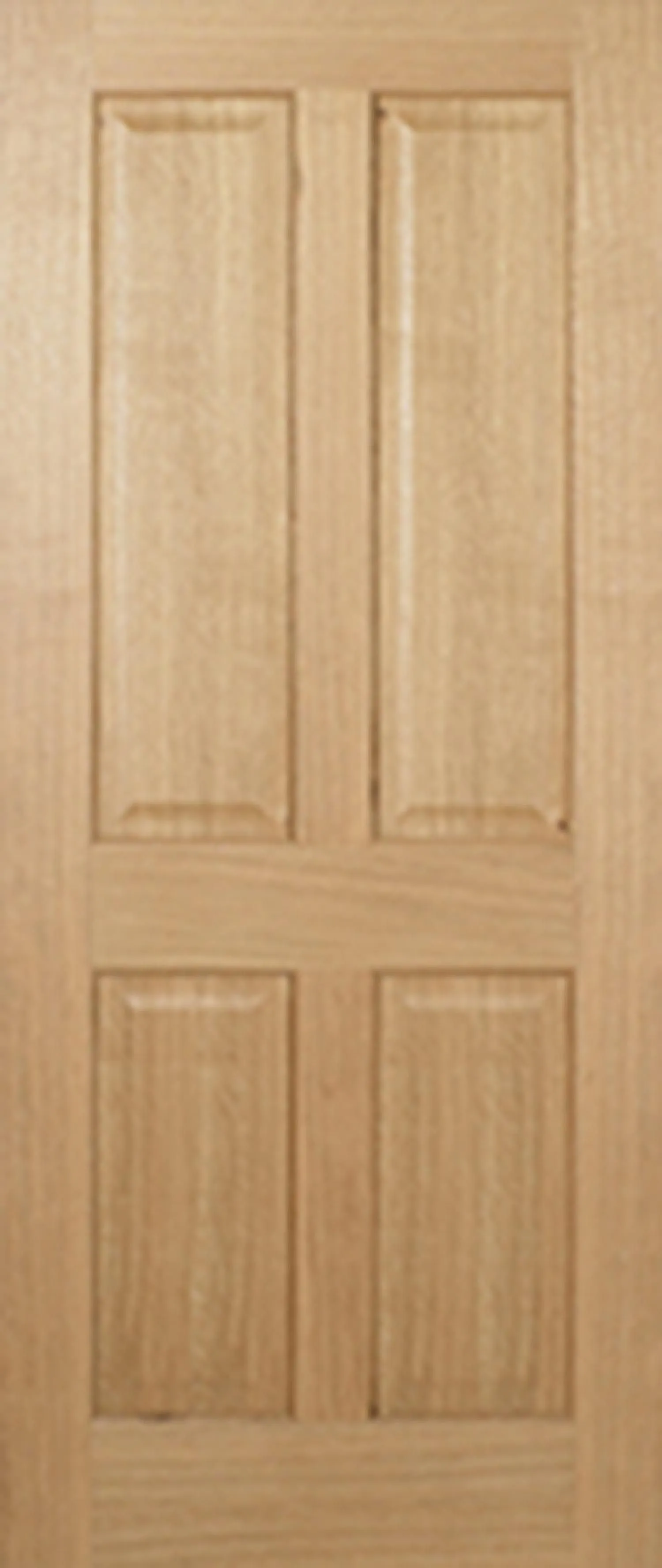 Regency Solid Core FD30 Internal Door - Unfinished - 4P Non Raised  1981 x 762mm Oak   FCOREG4P30