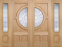 LPD Empress Zinc Clear Bevelled Glazed External Door 1981 x 762 (30") Unfinished Oak